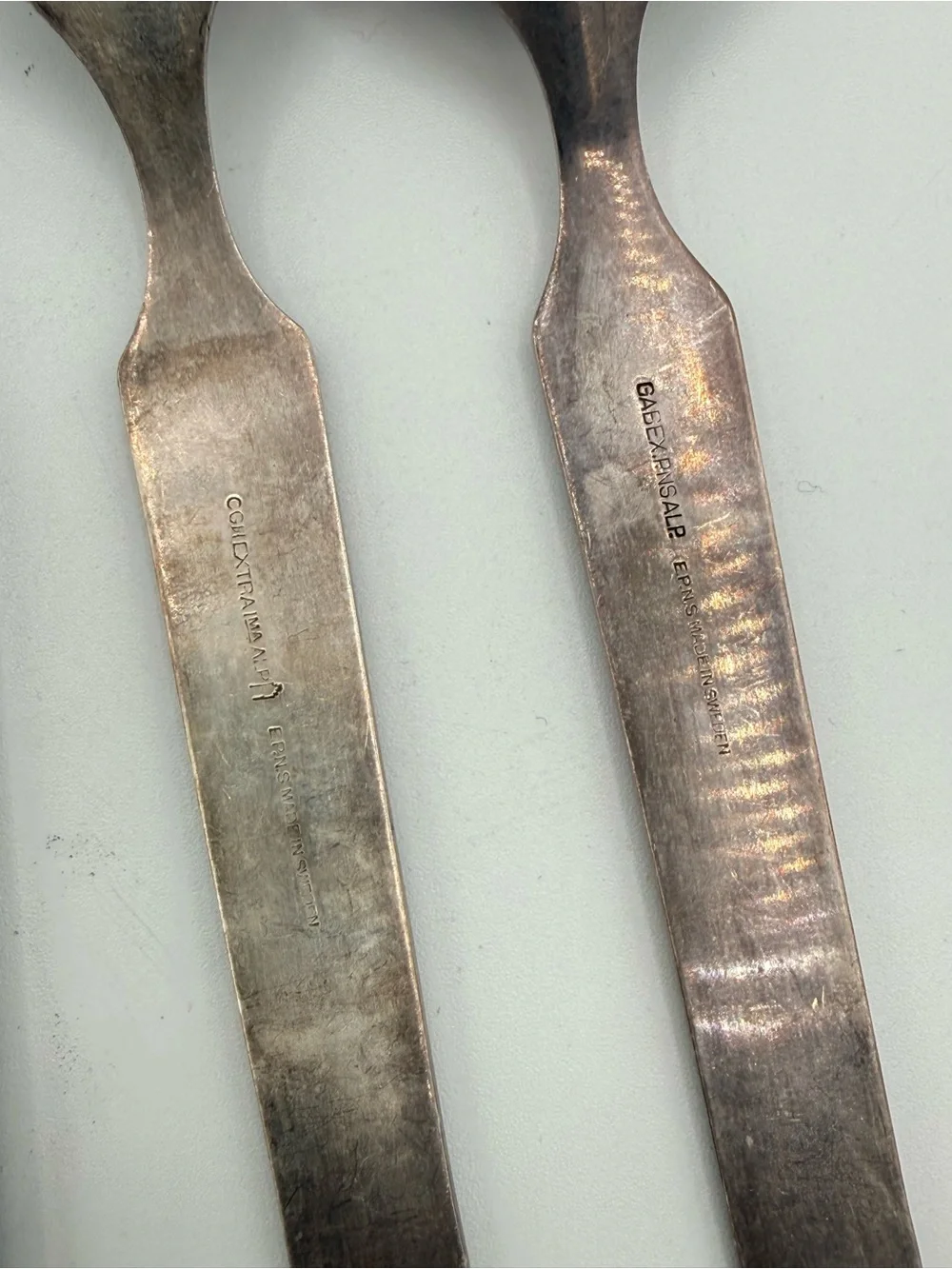 Vintage Hardanger Konge-Tinn Pewter Children's Flatware Set - 3-Piece Norwegian